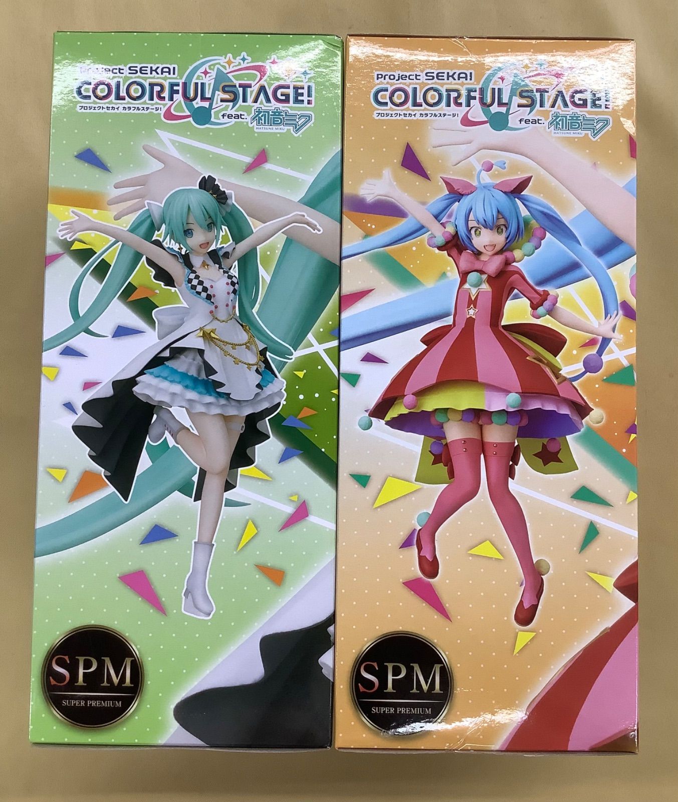 プロセカ　SPM スーパープレミアムフィギュア 初音ミク　5種セット 初音ミク」SPM プロジェクトセカイ カラフルステージ4個セット 【公式