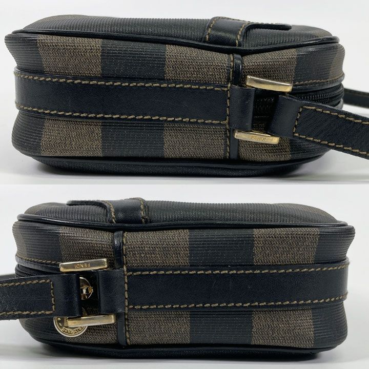 FENDI フェンディ ぺカン ショルダーバッグ FFロゴ PVC レザー - メルカリ