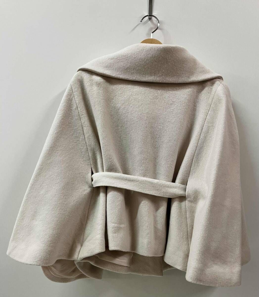 noera ノエラ スタンドカラーポンチョコート90%毛 新品未使用フダ付き Noela ノエラ スタンドカラーポンチョコート その他ジャケット サイズF