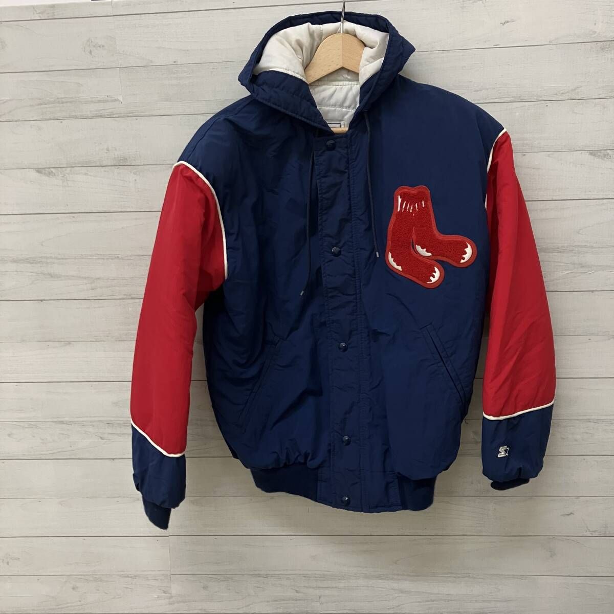 STARTER◇スタジャン/S/ナイロン/BLU