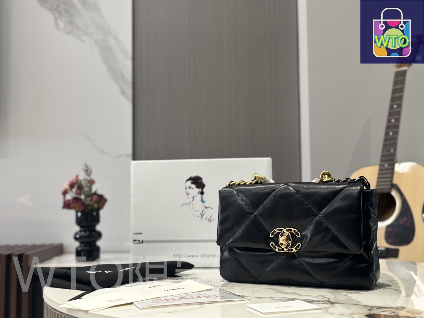 今日特価】Chanel シャネル 19バッグ アップグレードバージョン、皮材