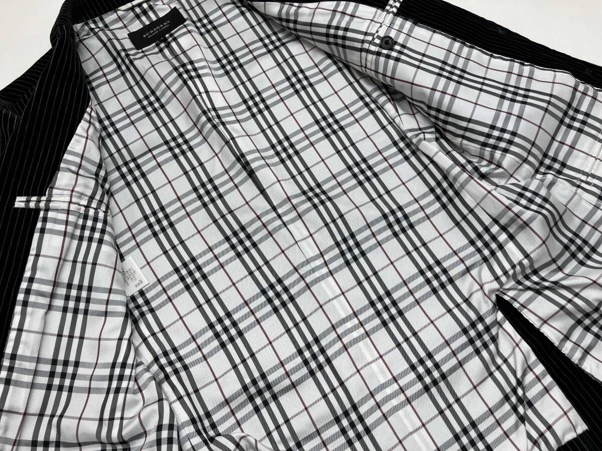 BURBERRY BLACK LABEL バーバリー ブラックレーベル ベロア ストライプ
