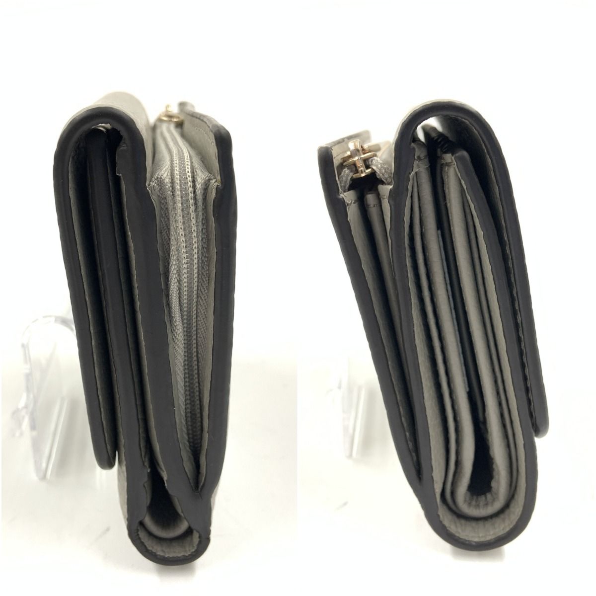 〇〇FURLA フルラ ダフネ ロゴ 三つ折り財布 WP00241 グレー - メルカリ