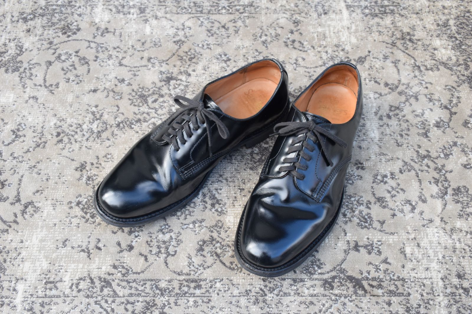 【美品】Sanders Officer Shoe No 1384B GB 6 美品】Sanders Officer Shoe No 1384B GB 6