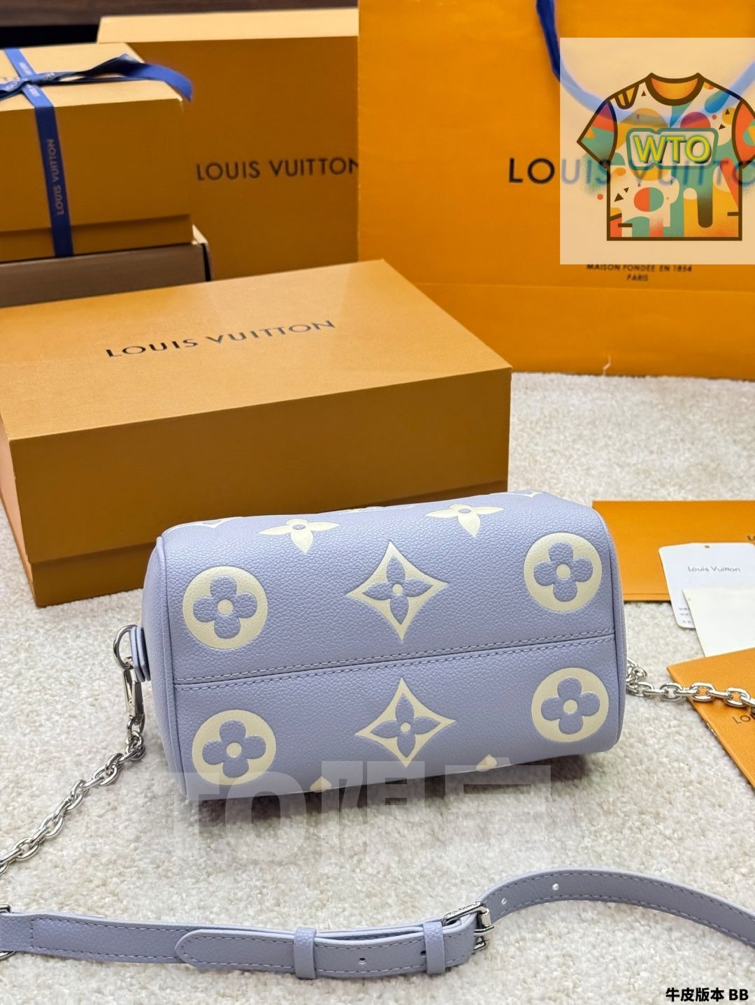 今日特価】Louis Vuitton New Nano Purple Bucket Bag - ルイ