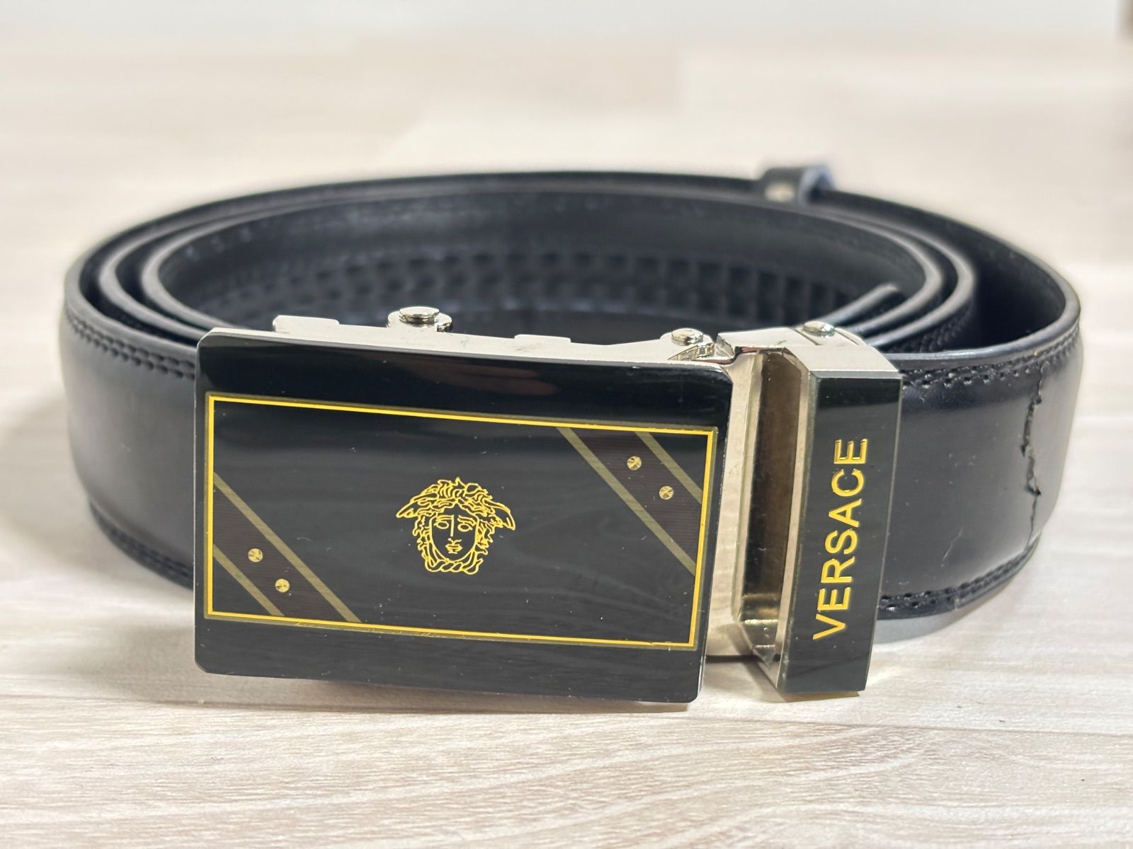 VERSACE ヴェルサーチ ベルト ブラック メデューサ - メルカリ