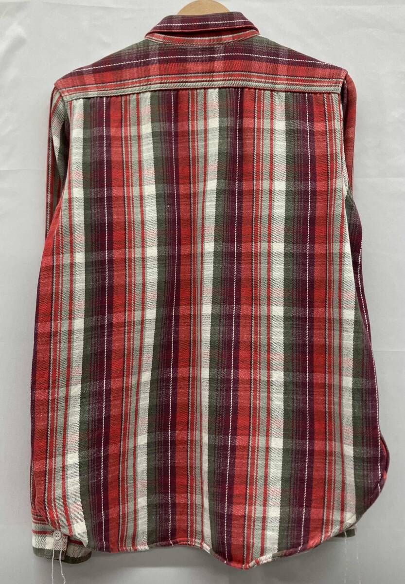 THE REAL McCOY'S ザリアルマッコイズ 長袖シャツ チェック柄 レッド