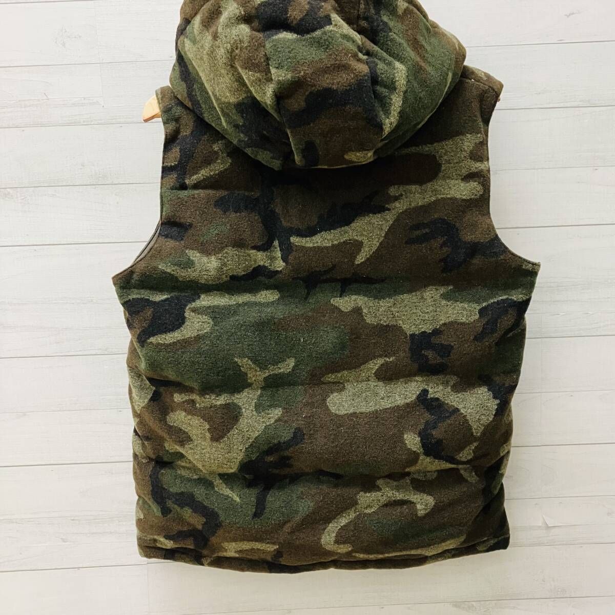 DANTON ダントン ダウンベスト JD-8852 BEAMS別注 CAMO カムフラージュ 