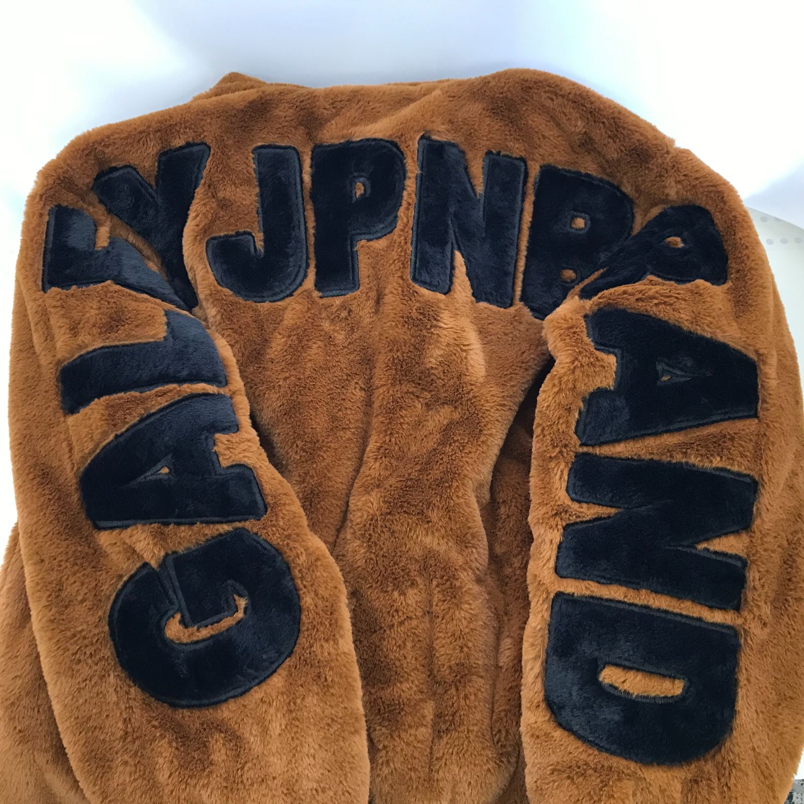 GALFY ガルフィー ボア アウター ブルゾン ジップアップジャケット 茶