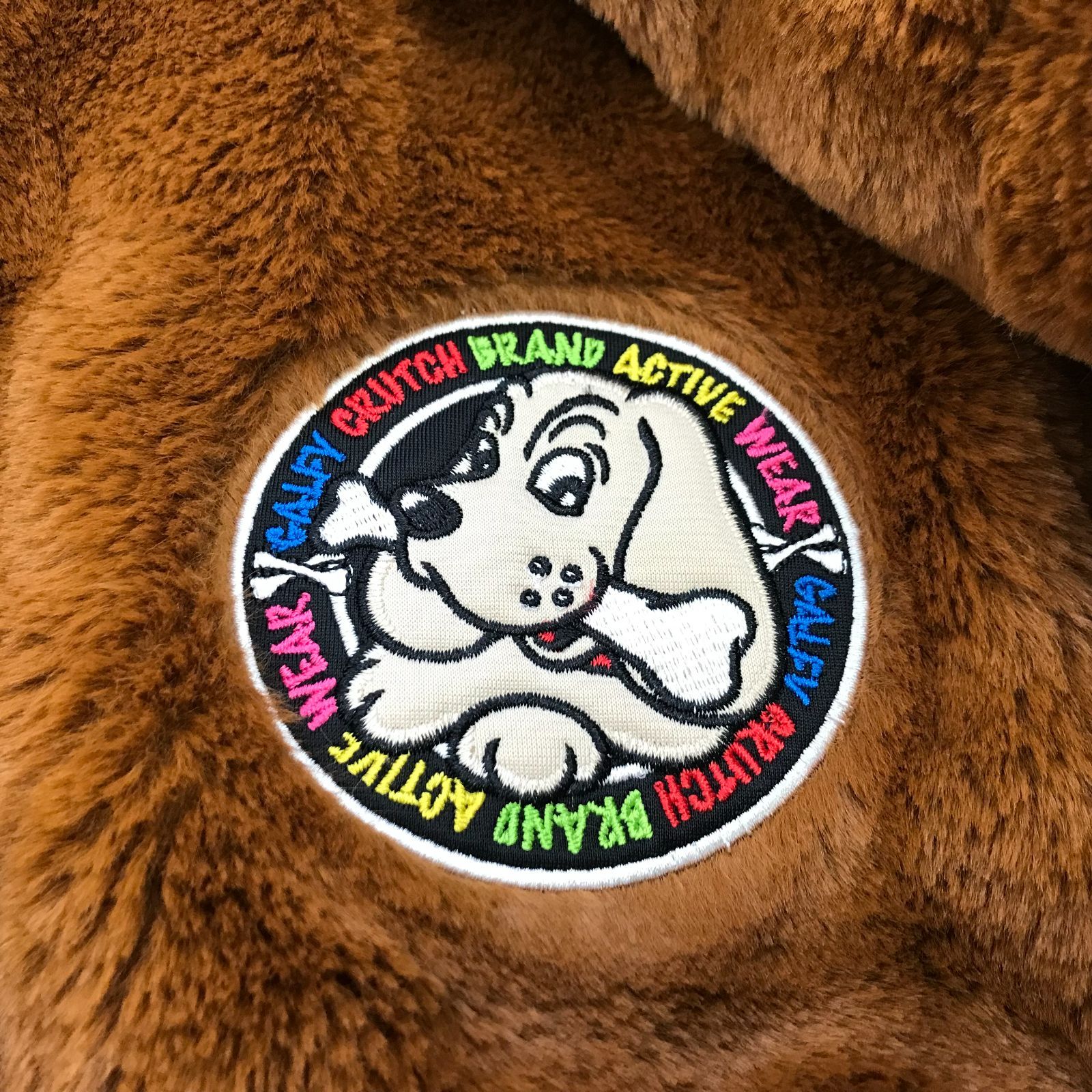 GALFY ガルフィー ボア アウター ブルゾン ジップアップジャケット 茶