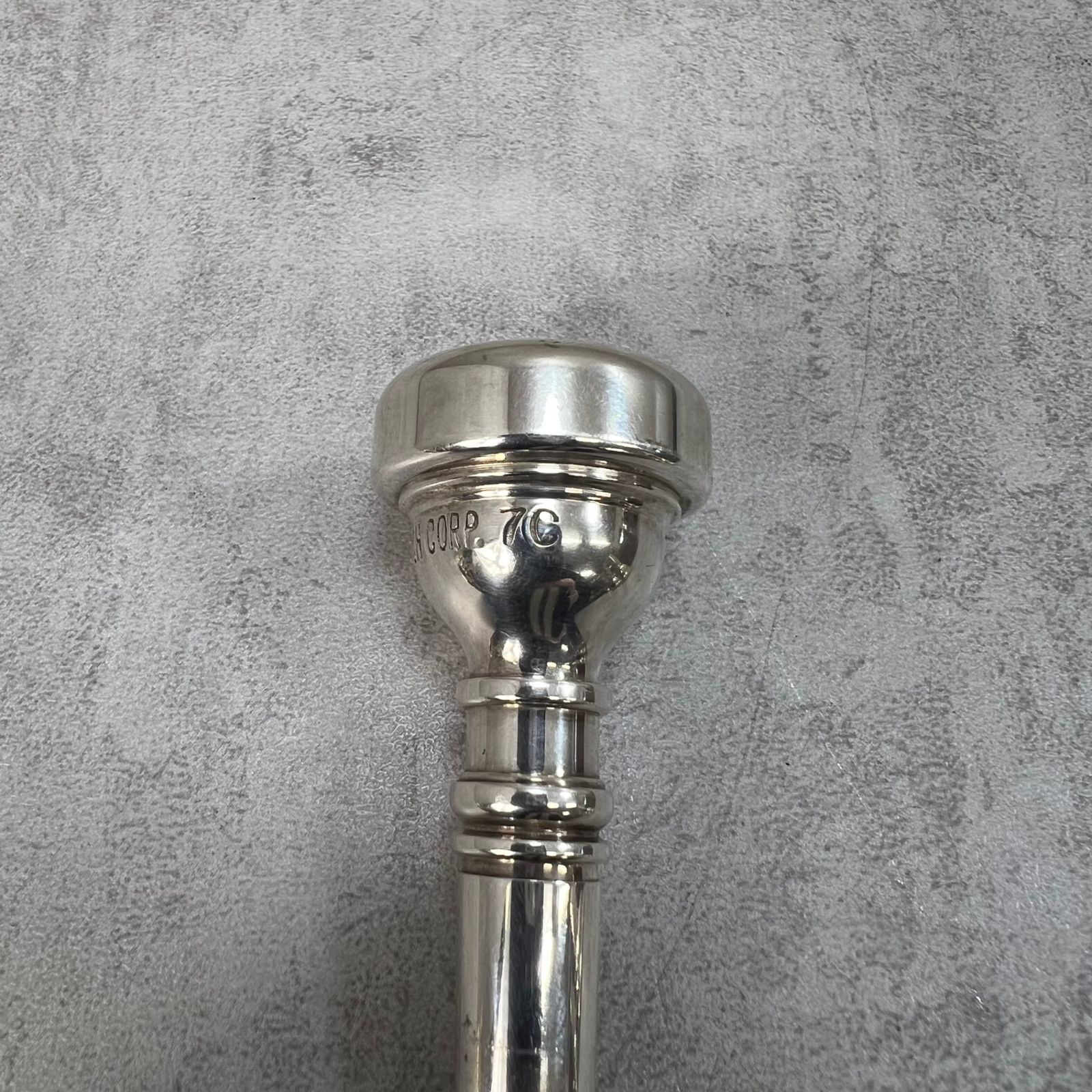 Vincent Bach Corp コルネット用マウスピース 7C 銀メッキ シルバー