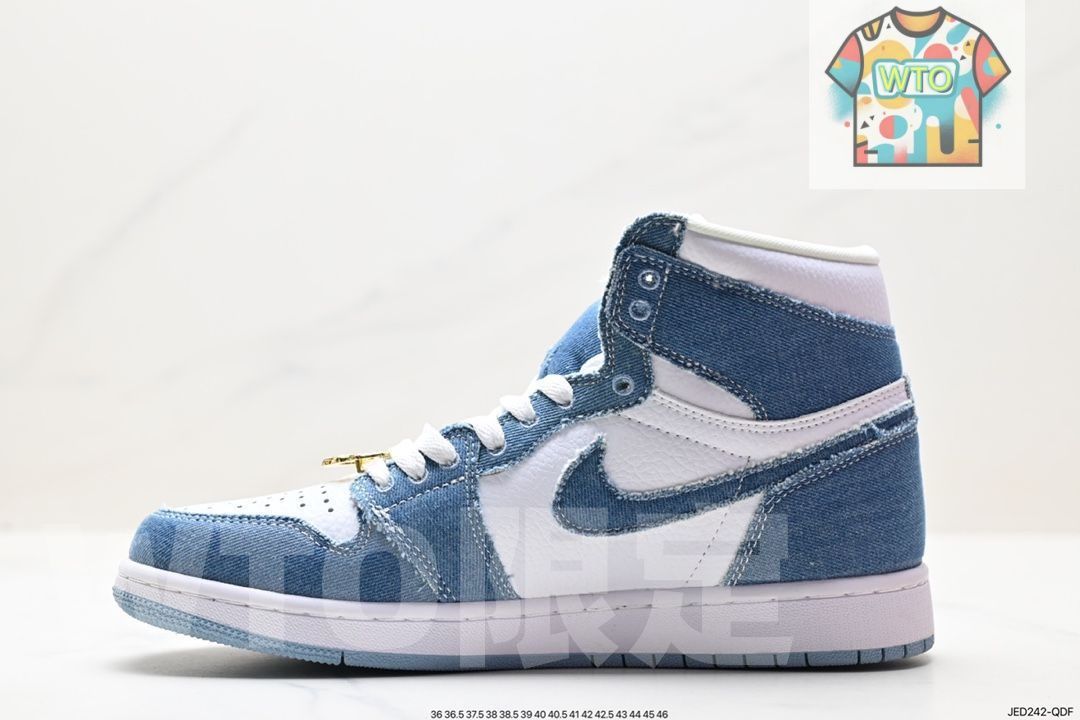 ナイキ ウィメンズ エアジョーダン1 ハイ OG デニムdm9036-104 - メルカリ