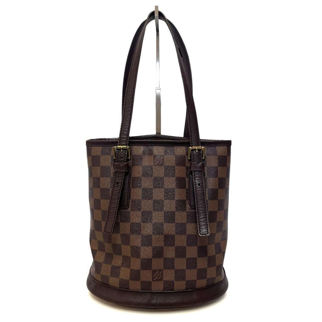 ルイヴィトン　ダミエ　マレ　エベヌ　バケットバッグ　N42240 ￼ Louis Vuitton ルイヴィトン マレ バケツ トートバッグ ショルダー