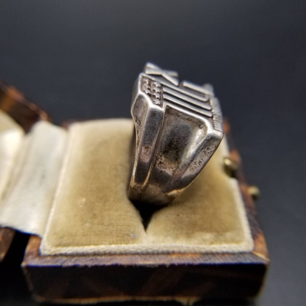 Harley Davidson No.1 星とストライプ柄 XL 925 シルバー ヴィンテージ