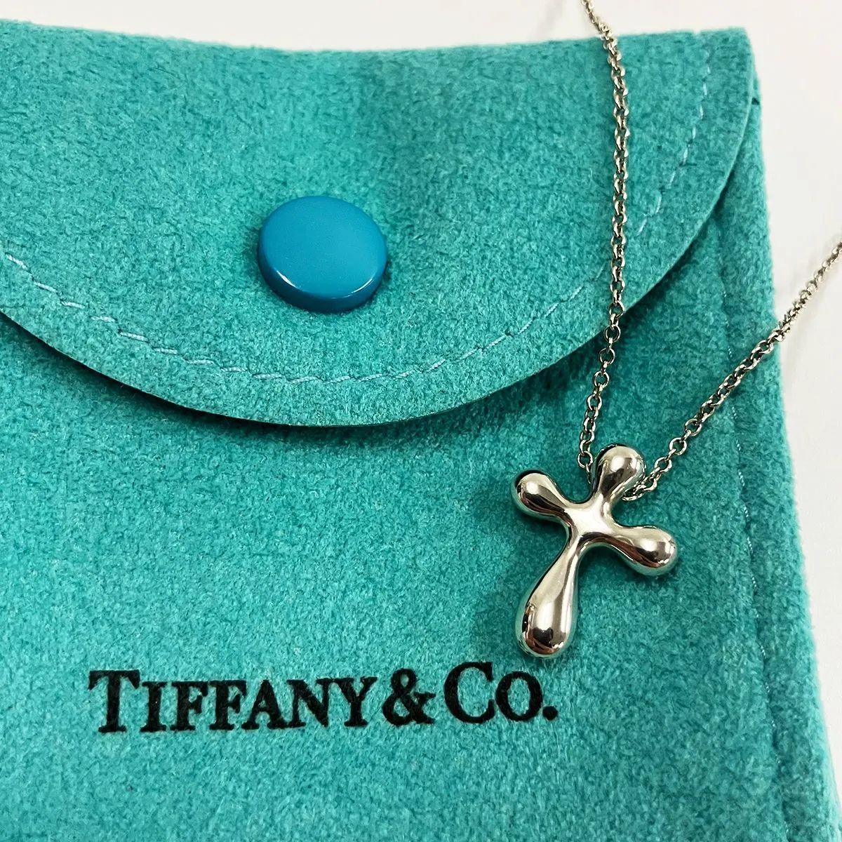 【TIFFANY&Co. 】 ティファニー スモールクロス ネックレス 925 TIFFANY&CO ティファニー スモールクロス ネックレス 925 (シルバー