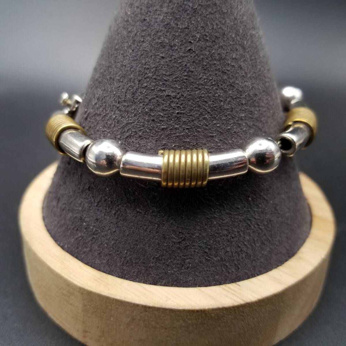 LATON メキシコ 925 シルバー ボール バーチェーン 真鍮Mix