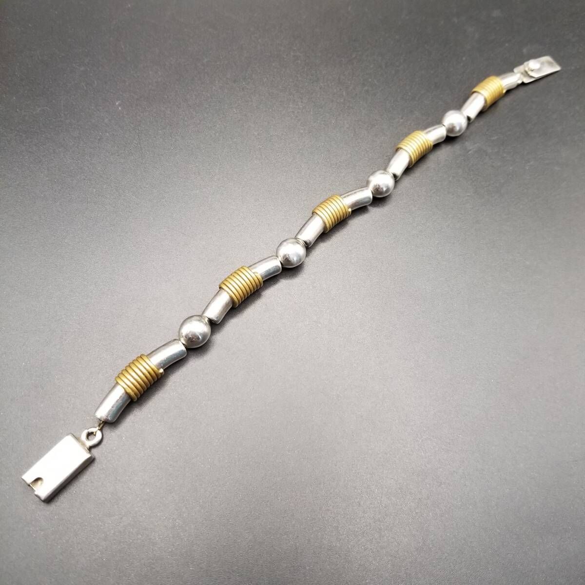 LATON メキシコ 925 シルバー ボール バーチェーン 真鍮Mix