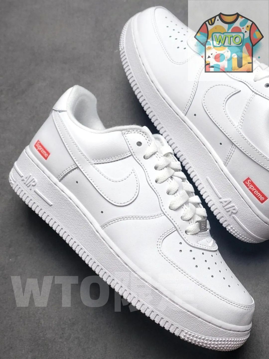 SUPREME X NIKE AIR FORCE 1 BOX LOGO｜本日限定特価｜新品未使用-WTO