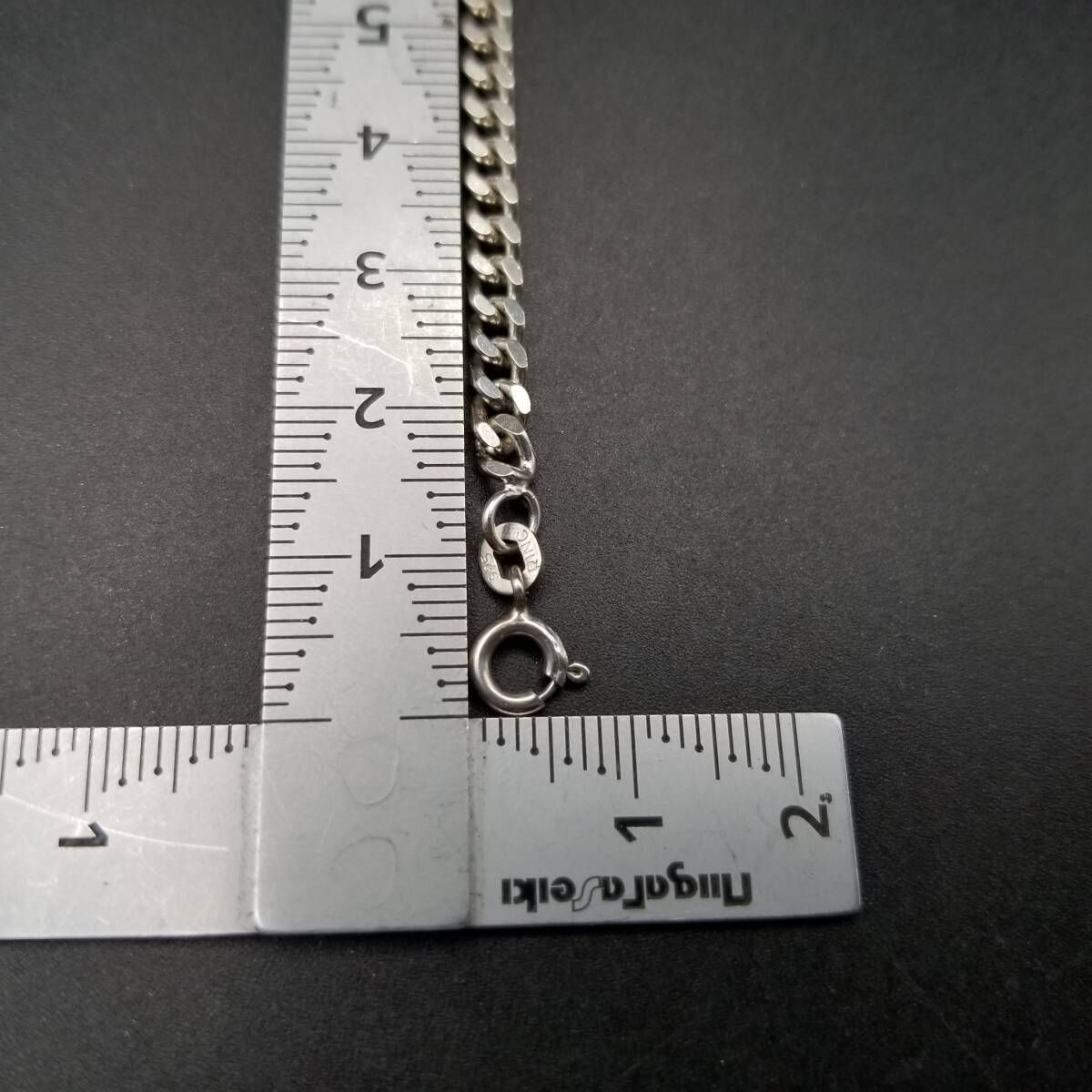 シンプル 喜平チェーン 925 シルバー ヴィンテージ ブレスレット 銀