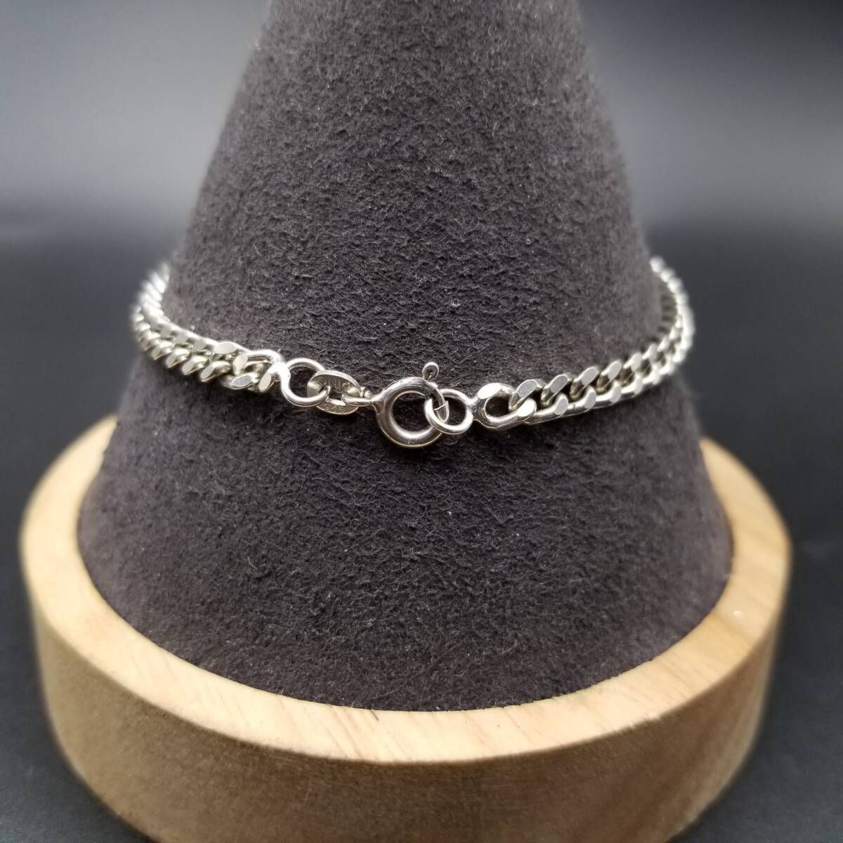 シンプル 喜平チェーン 925 シルバー ヴィンテージ ブレスレット 銀