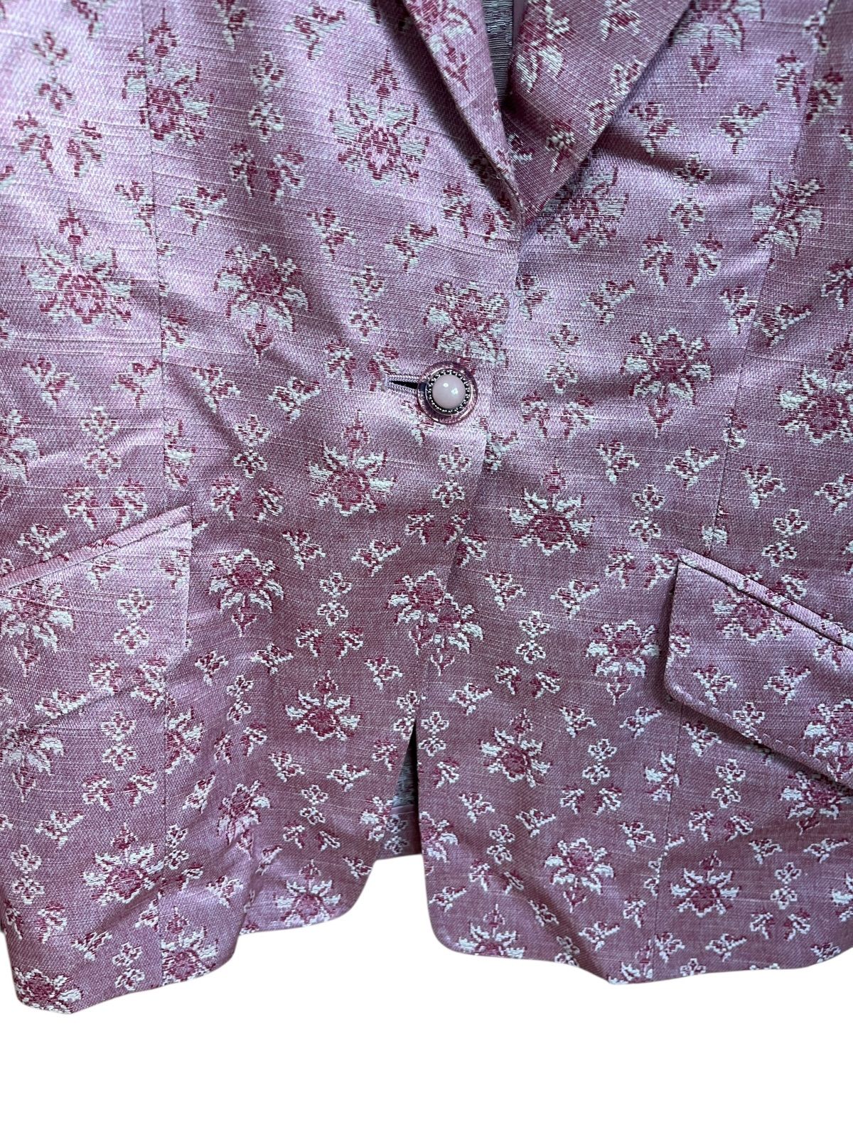 Z1616【美品】Yukiko Hanai ユキコハナイ 花柄 テーラードジャケット