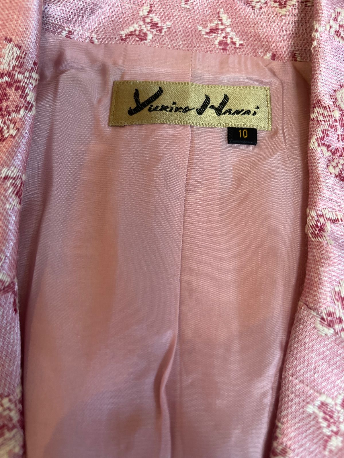 Z1616【美品】Yukiko Hanai ユキコハナイ 花柄 テーラードジャケット