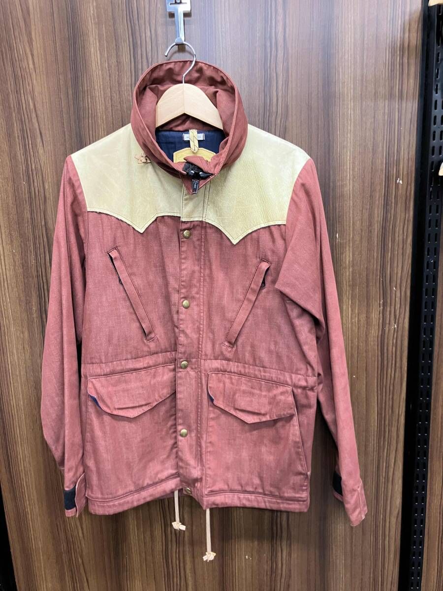 極美品 1piu1uguale3 ナイロンパーカー カモフラ 迷彩 ネイビー L