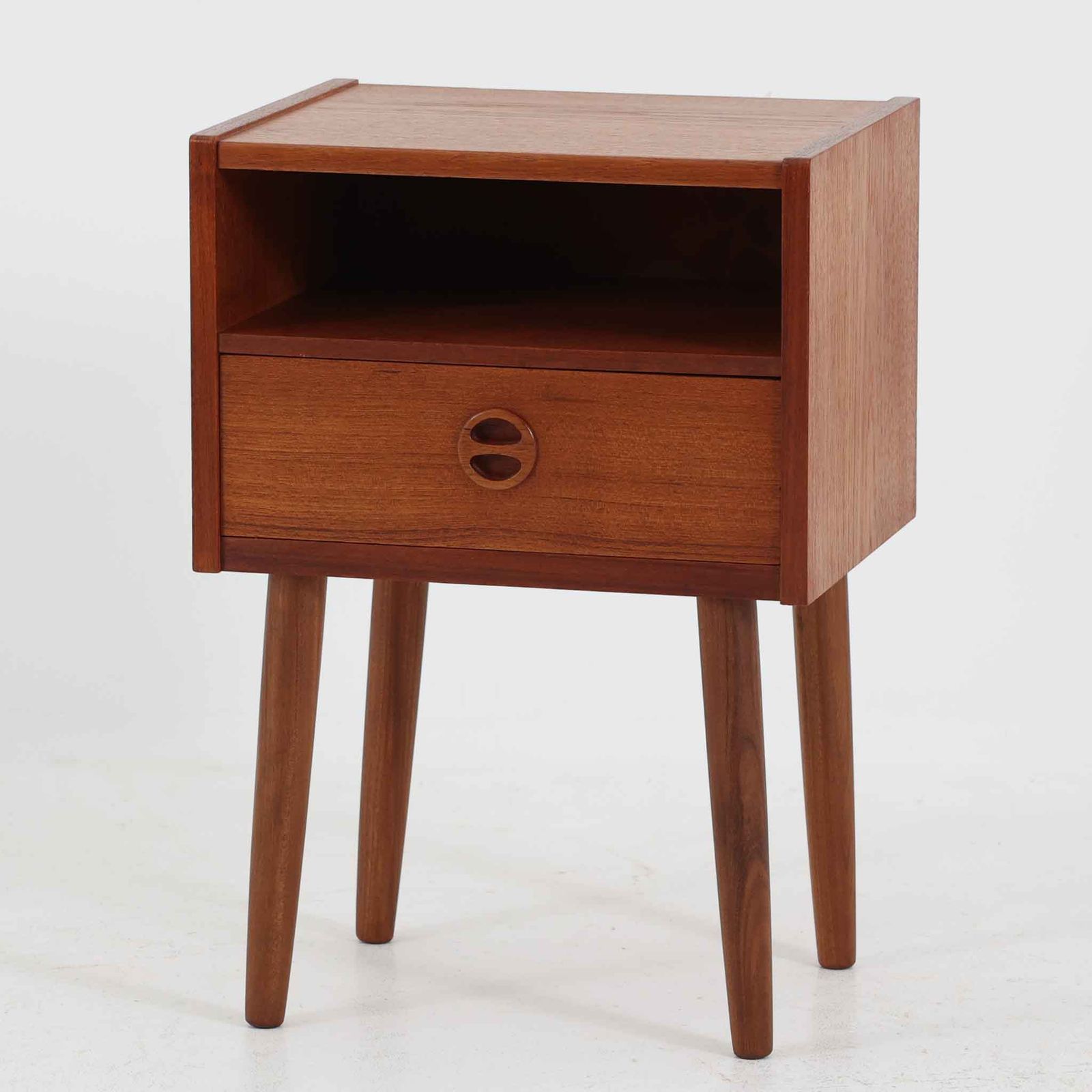 サイドチェスト チーク 幅38cm デンマーク製 北欧ビンテージ家具 木製