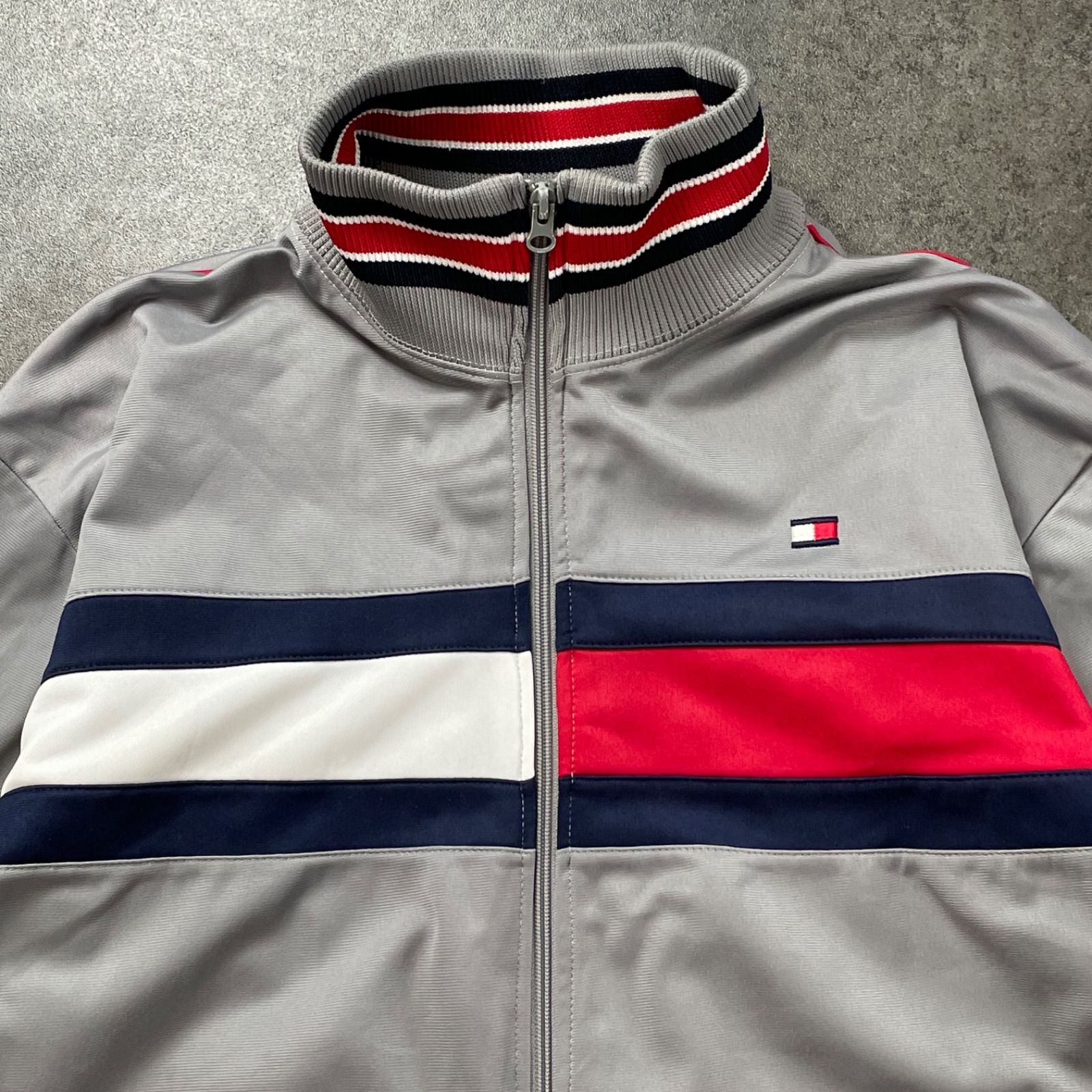 90s Vintage TOMMY HILFIGER Track Jacket High Neck Blouson トミー 