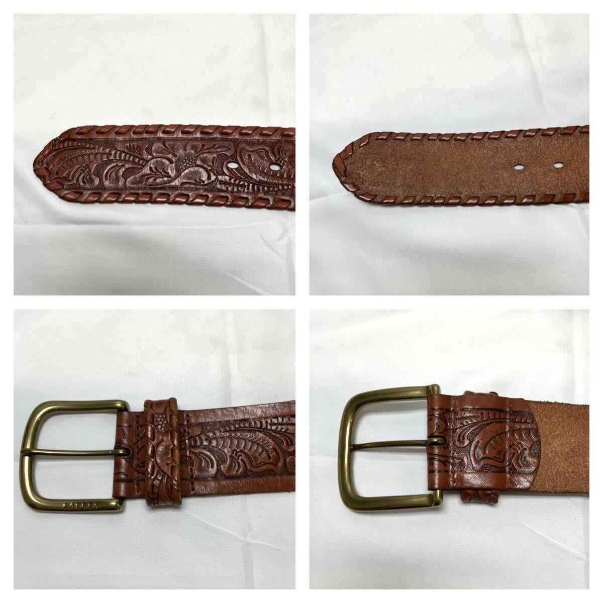 ☆RALPH LAUREN ラルフローレン ベルト レザー ブラウン - メルカリ