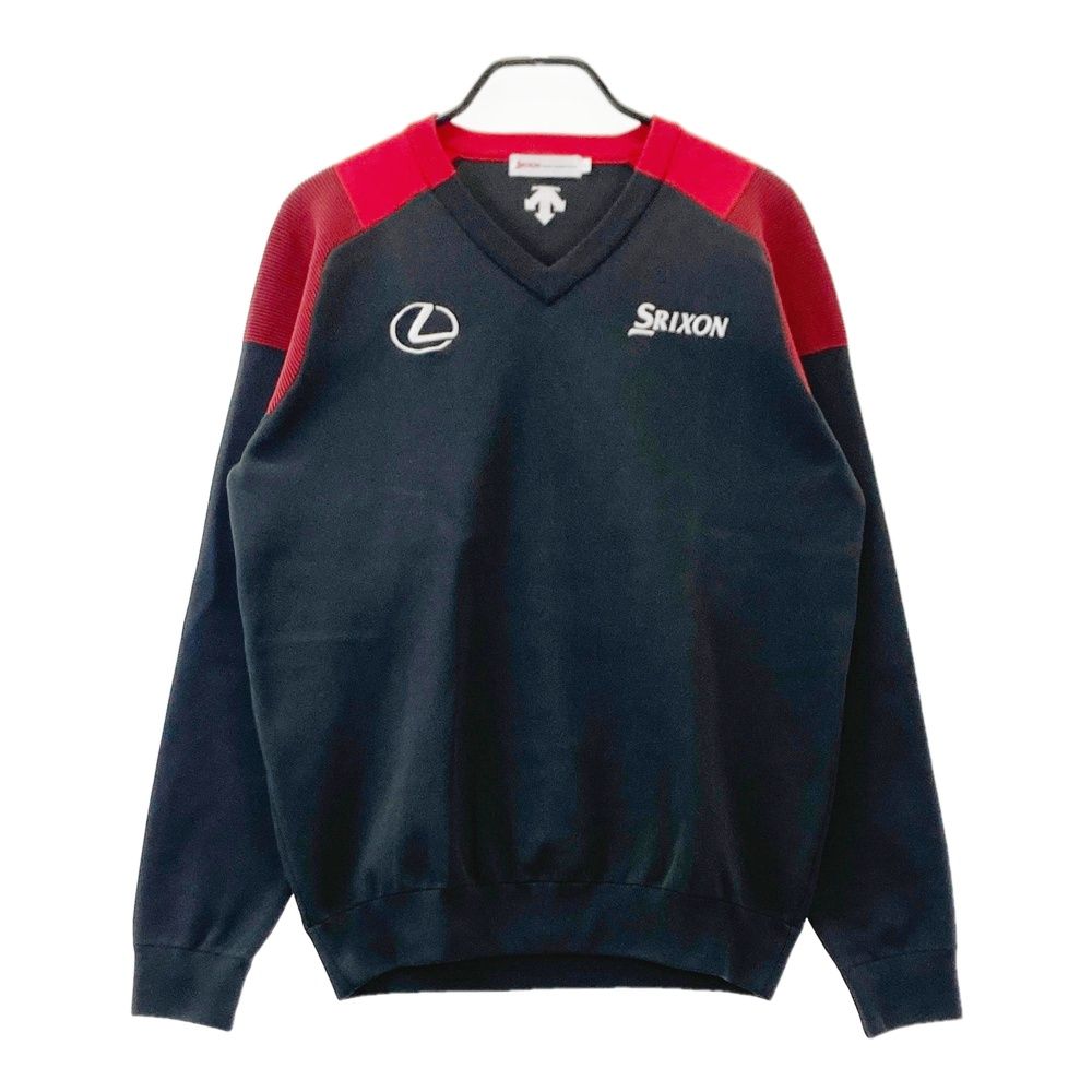 サイズ：LL SRIXON スリクソン ×LEXUS 長袖 ニットセーター グレー系