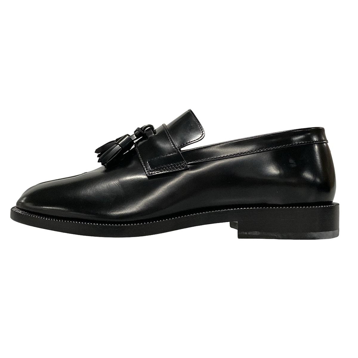 MAISON MARGIELA メゾンマルジェラ ローファー レザーシューズ38 Maison Margiela(メゾンマルジェラ) ローファー 38 レディース - 黒