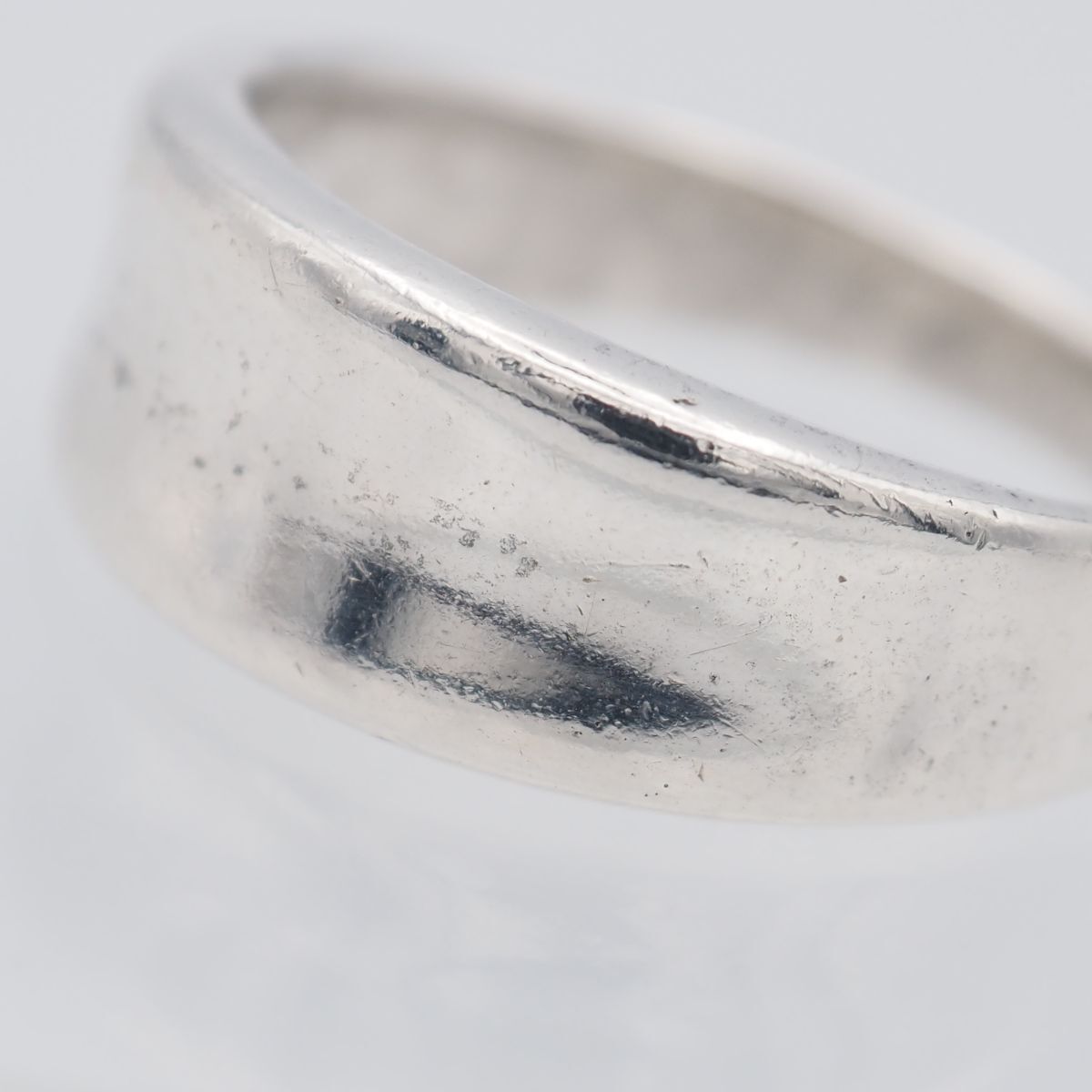 J098 ヴィンテージ SILVER刻印 リング ベルト デザイン シルバー 指輪