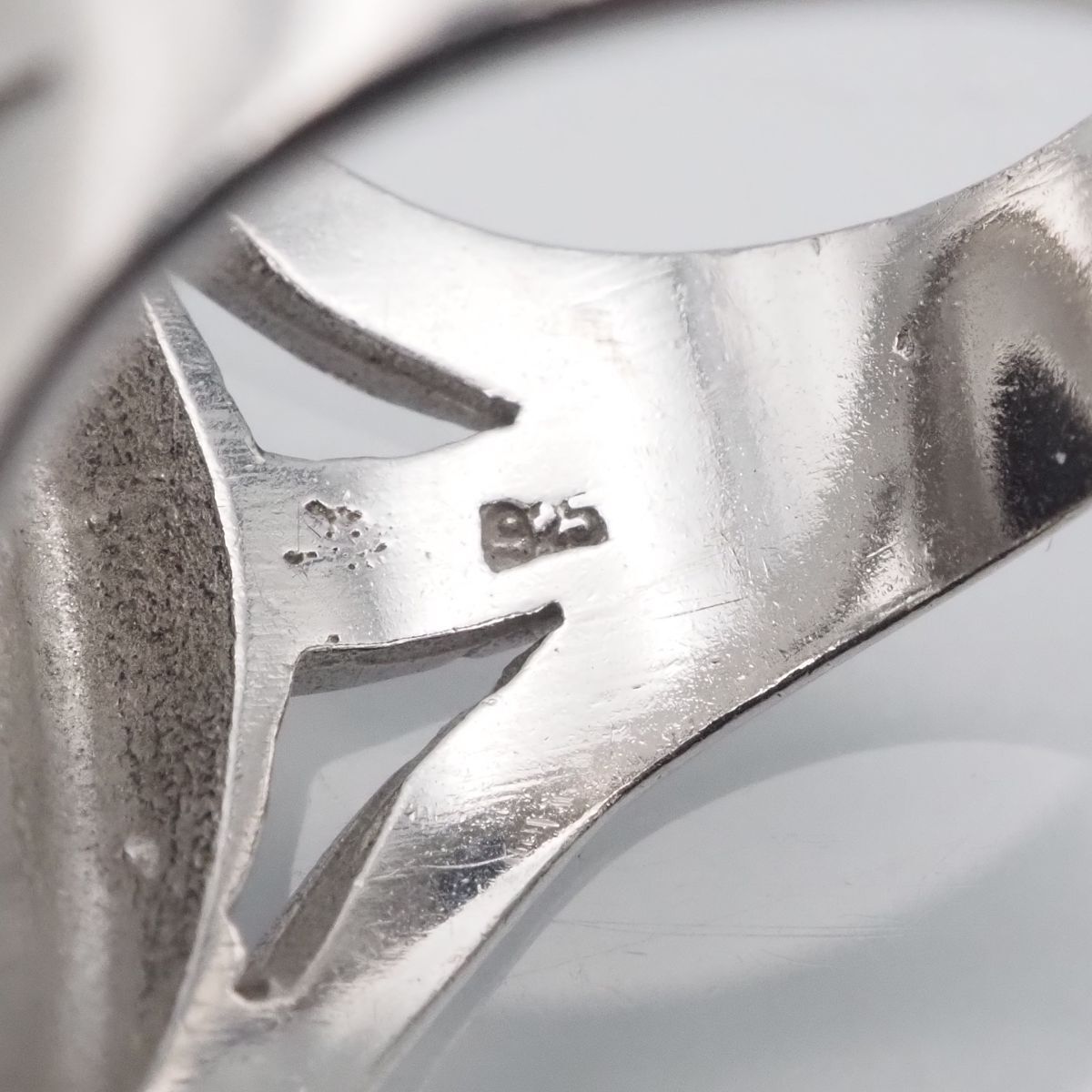 J115 オニキス SILVER925刻印 リング 大ぶり デザイン シルバー 指輪