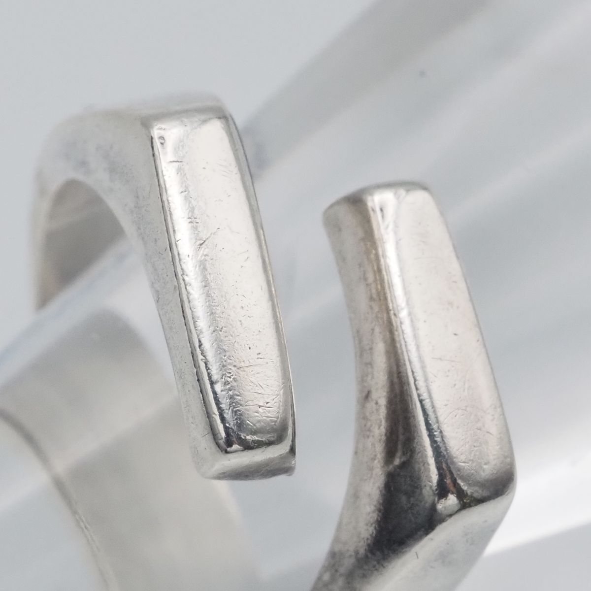 J197 ヴィンテージ 925刻印 リング デザイン シルバー 指輪 14号