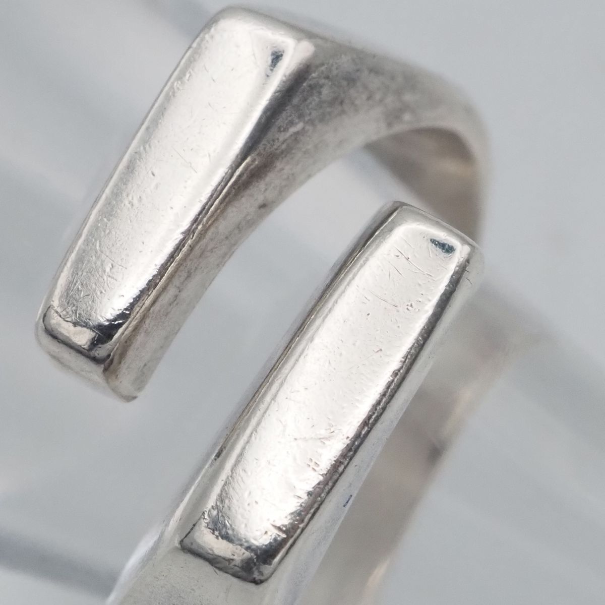 J197 ヴィンテージ 925刻印 リング デザイン シルバー 指輪 14号