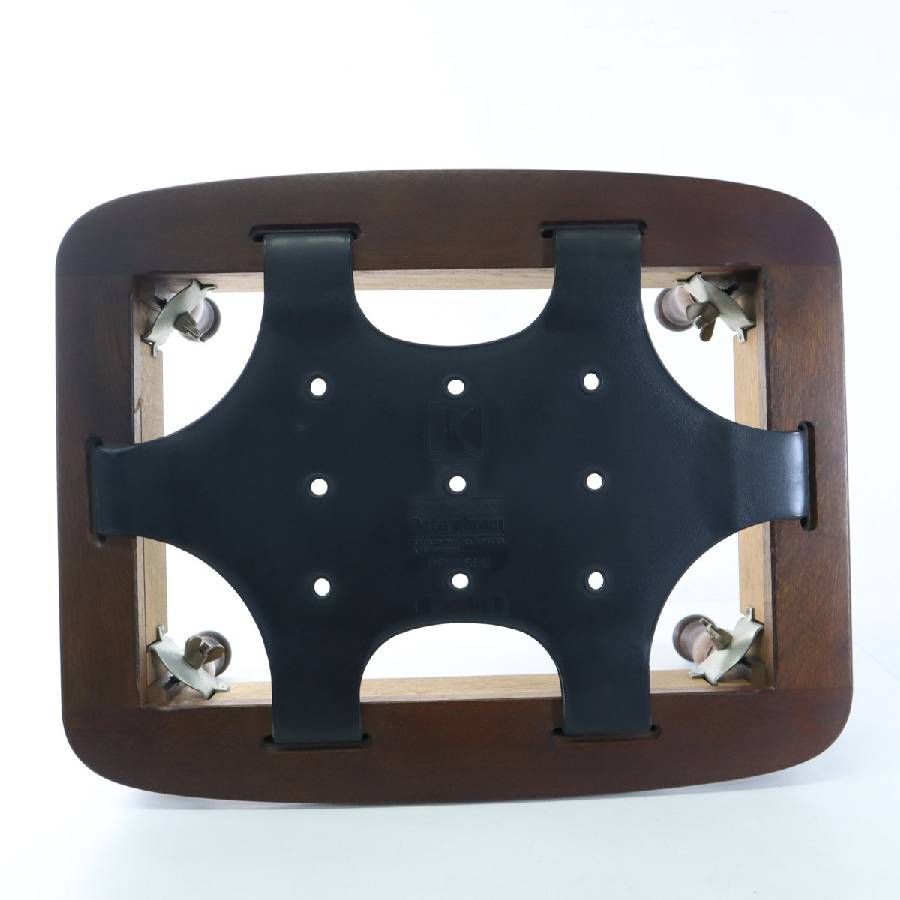 飛騨産業 キツツキマーク オットマン 飛騨家具 レトロ 花柄 飛騨産業