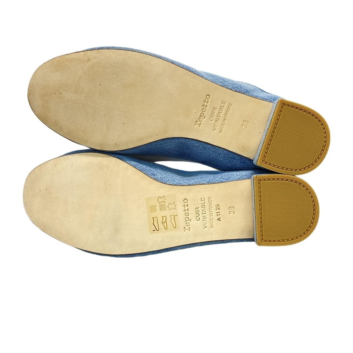 repetto(レペット) フラットシューズ 39 レディース美品 - ライト