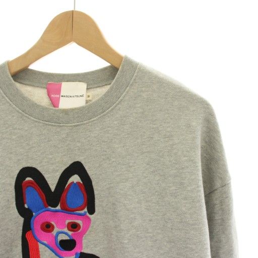 メゾンキツネ MAISON KITSUNE ACIDE SWEAT SHIRT ACIDE FOX EMBROIDERY