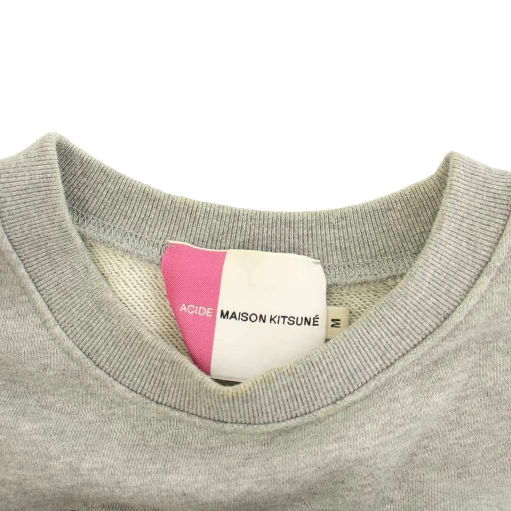 メゾンキツネ MAISON KITSUNE ACIDE SWEAT SHIRT ACIDE FOX EMBROIDERY