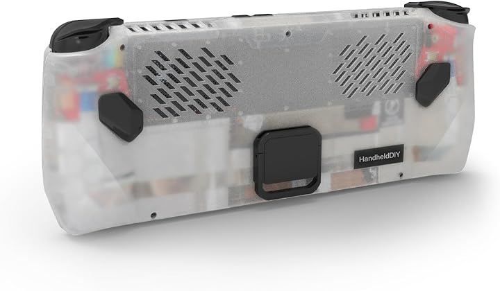  HandheldDIY Modcase for ROG Ally バックプレートアクセサリー 熱管理シェルケース ASUS Ally対応 キックスタンド ヒートスプレッダー (半透明,  11.05x4.44x0.98 Inch) その他