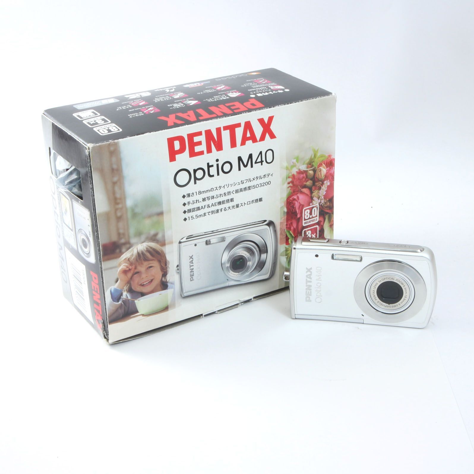 PENTAX ペンタックス Optio M40 シルバー コンパクトデジタルカメラ 