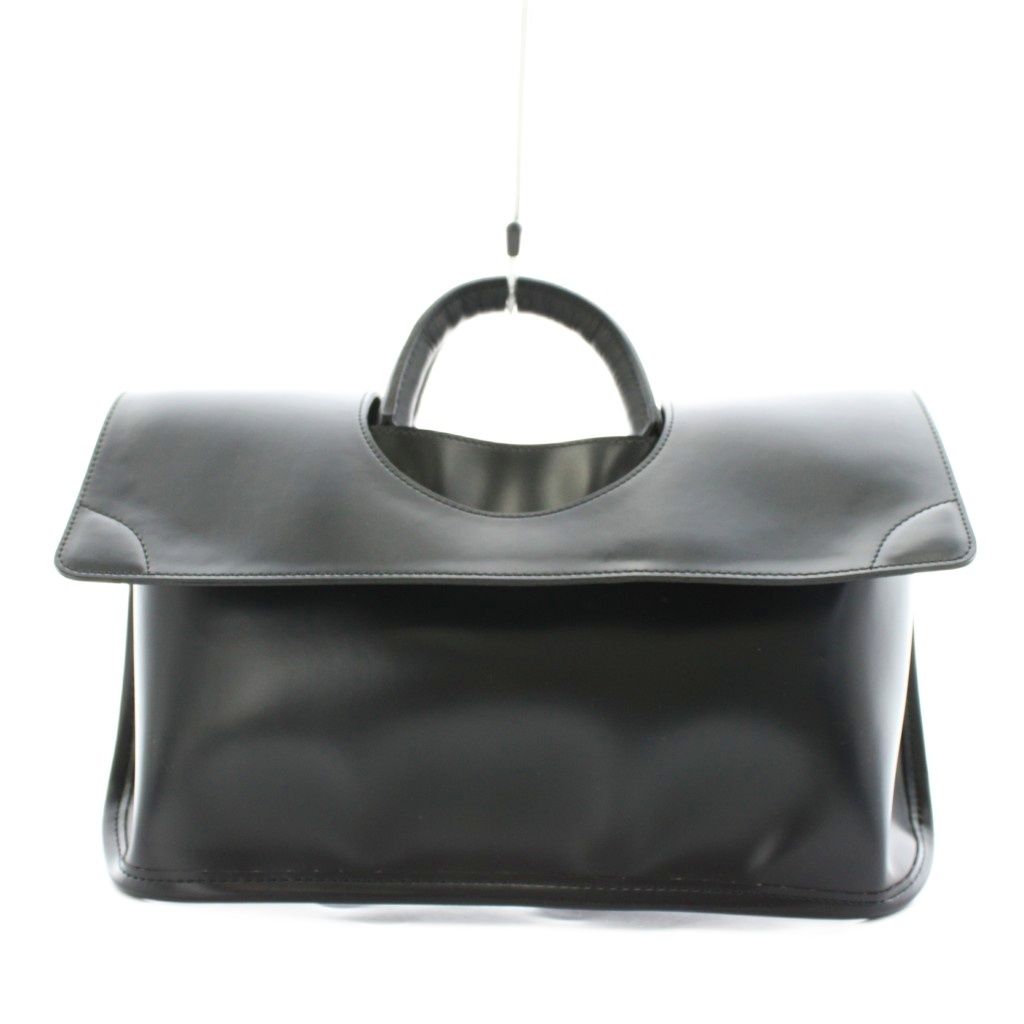 ピエニ PIENI AORI M PUORI ハンドバッグ フェイクレザー 黒 ブラック