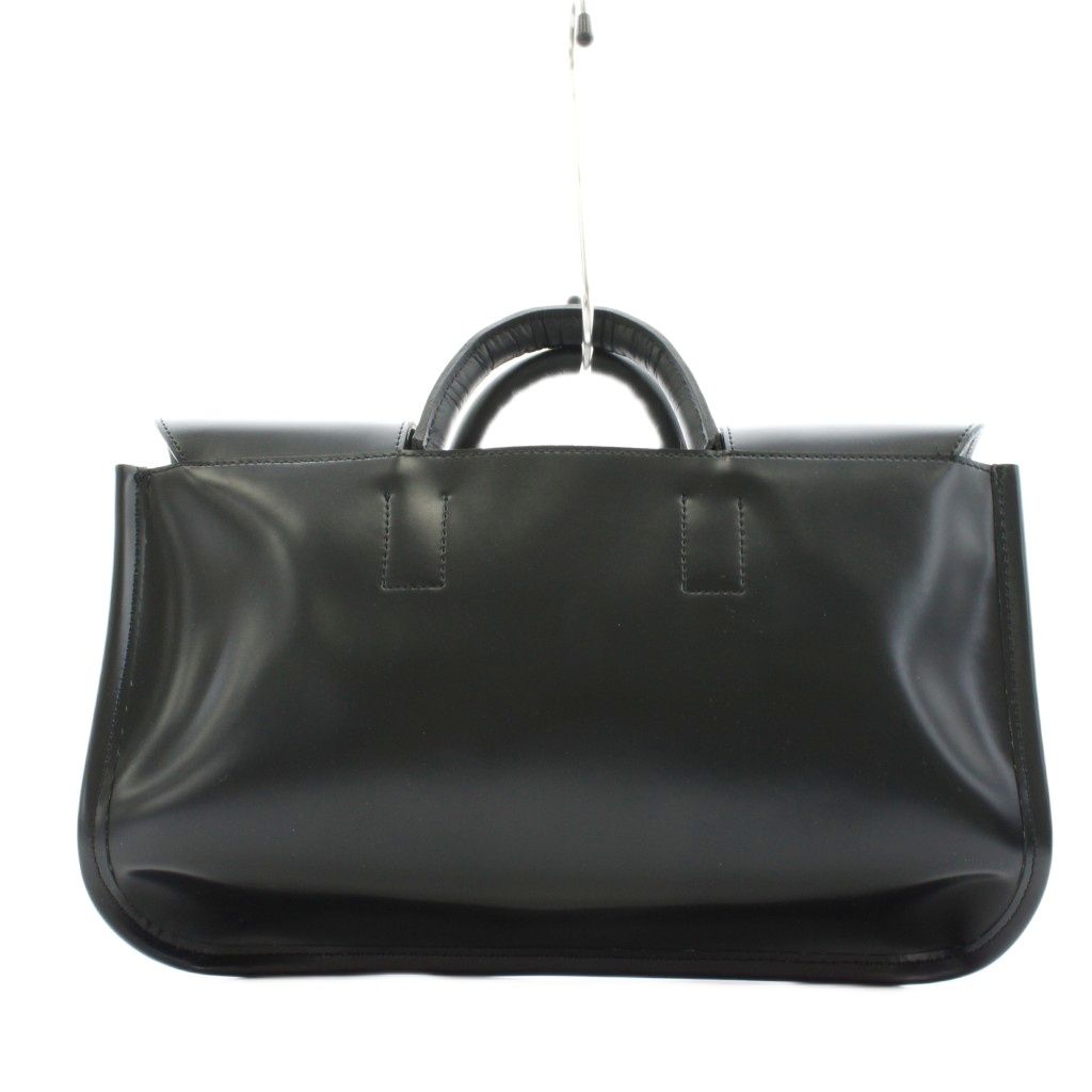 ピエニ PIENI AORI M PUORI ハンドバッグ フェイクレザー 黒 ブラック