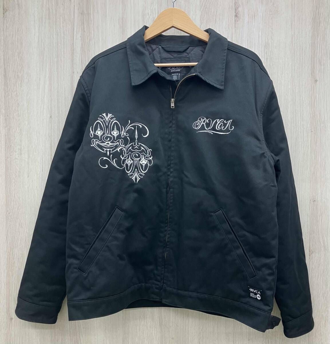 RVCA MISTER CARTOON JACKE BLACK M ルーカ ミスター カートゥーン