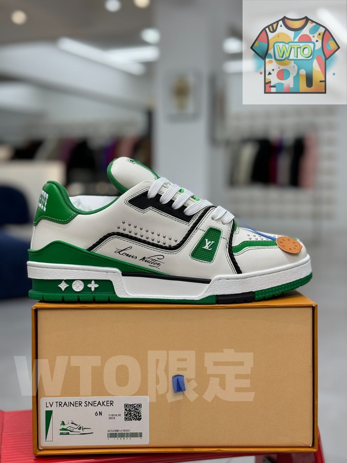 Louis Vuitton Trainer 73rd カラー - グリーン リベット - メルカリ