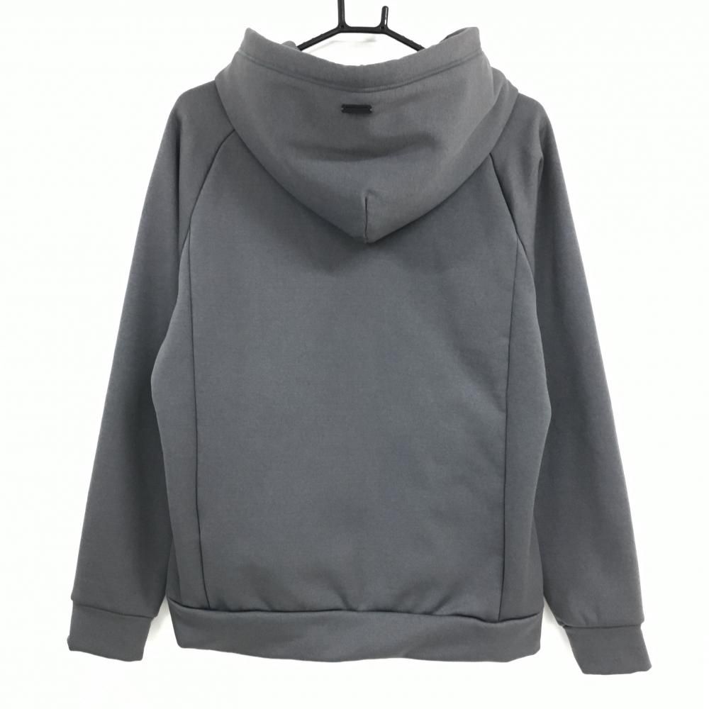 セントアンドリュースパーカー 美品】セントアンドリュース パーカー グレー ロゴ刺しゅう 裏起毛