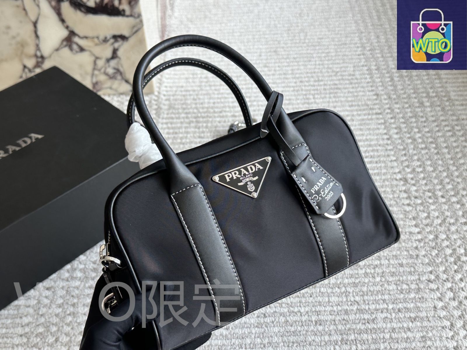 今日特価】Prada プラダ ボストンバッグ シリーズ 柔らかいナイロン