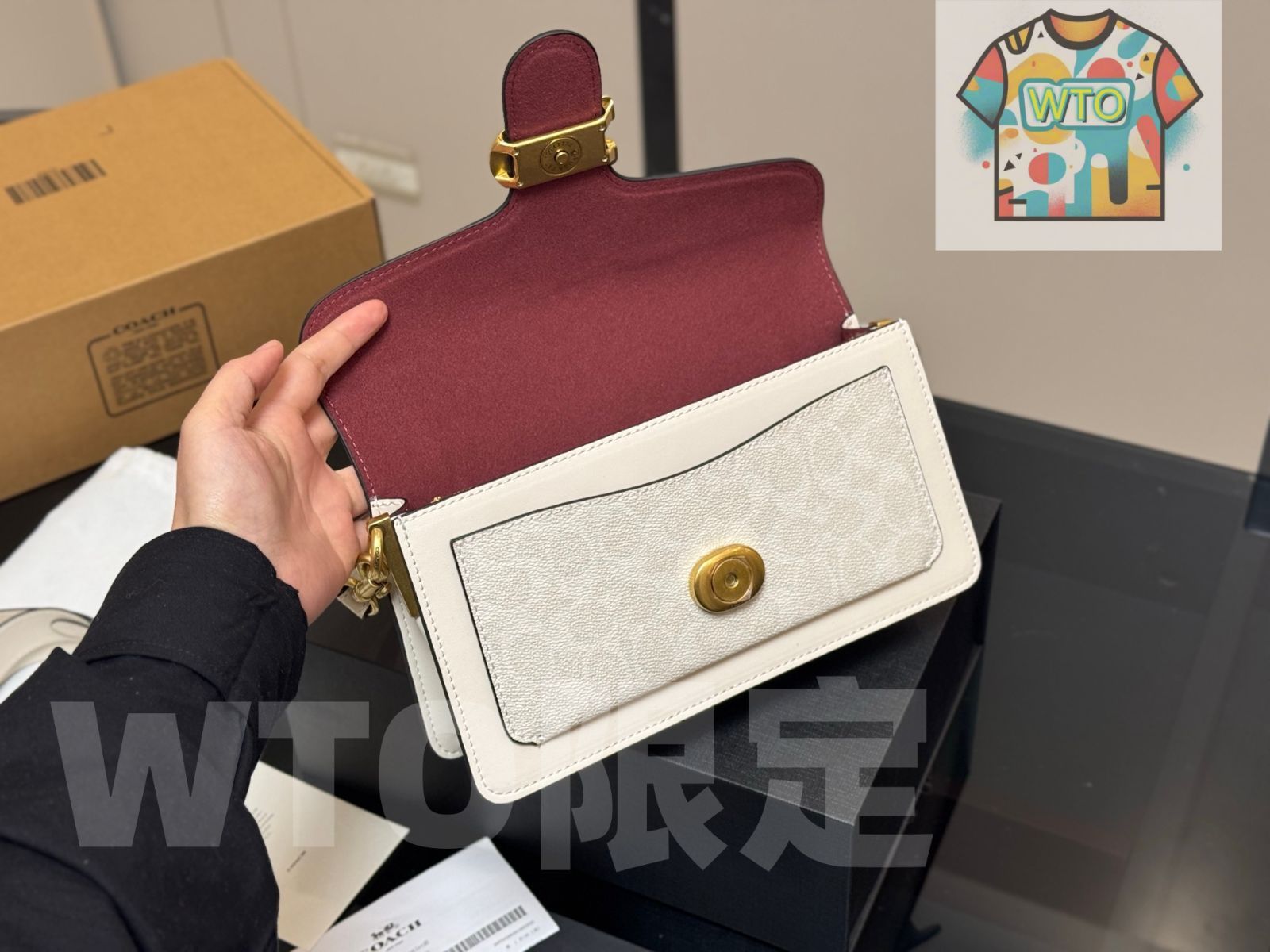 今日特価】Coach Tabby ワインレッド レザー ショルダーバッグ - メルカリ