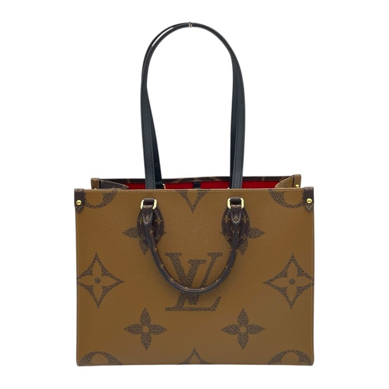 ルイヴィトン オンザゴーMM モノグラム リバース トートバッグ ブラウン ルイ・ヴィトン LOUIS VUITTON オンザゴーMM M45321 ブラウン
